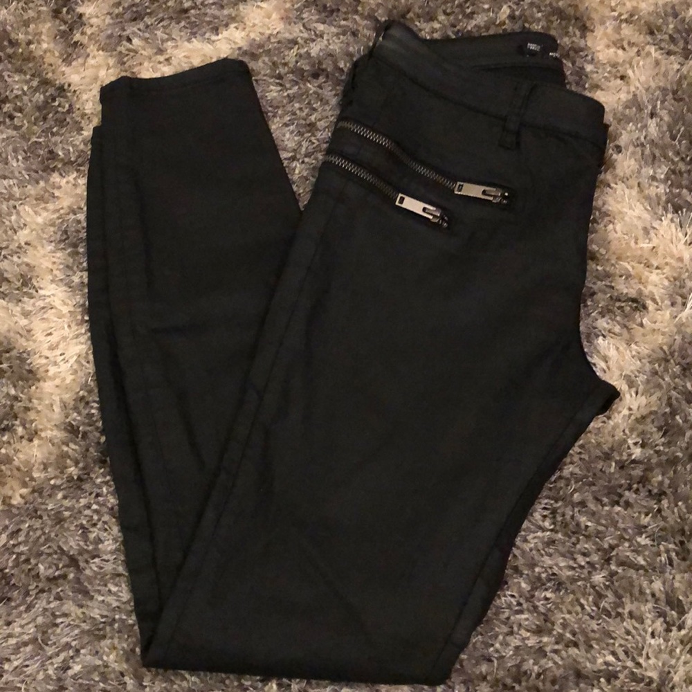 Zara Black leather pants